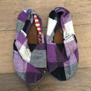 Tiny Toms purple plaid